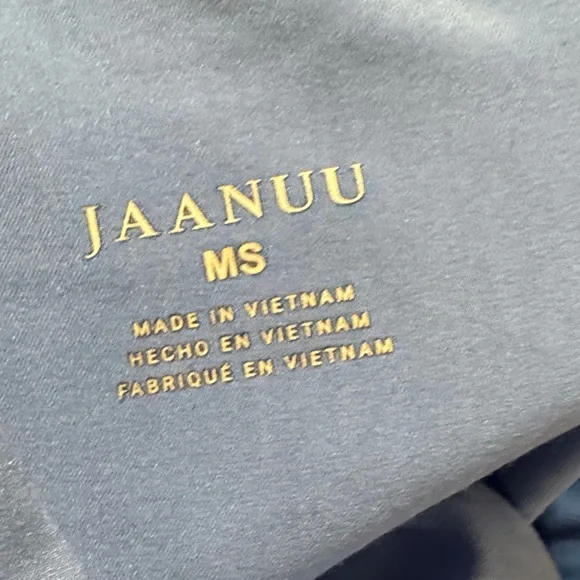 Jaanuu Slate Blue Scrub Top size M & Joggers size MS - Picture 6 of 7